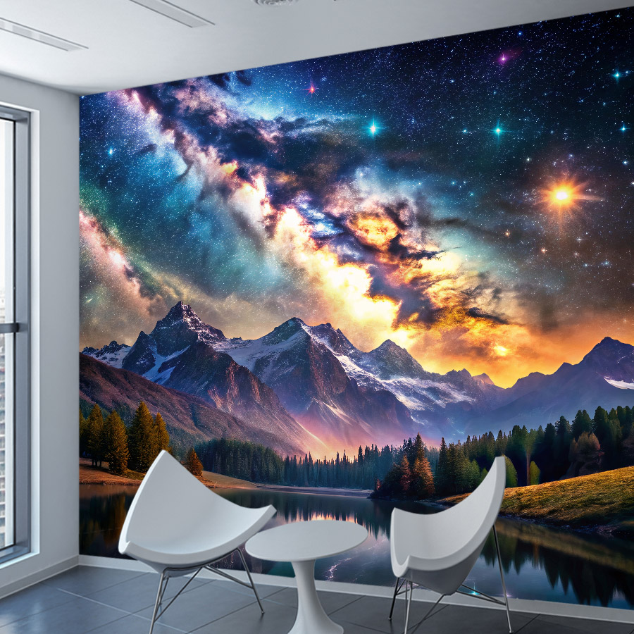 Galaxy Home Textiles - Papel de Parede Adesivo Opcional, 15+