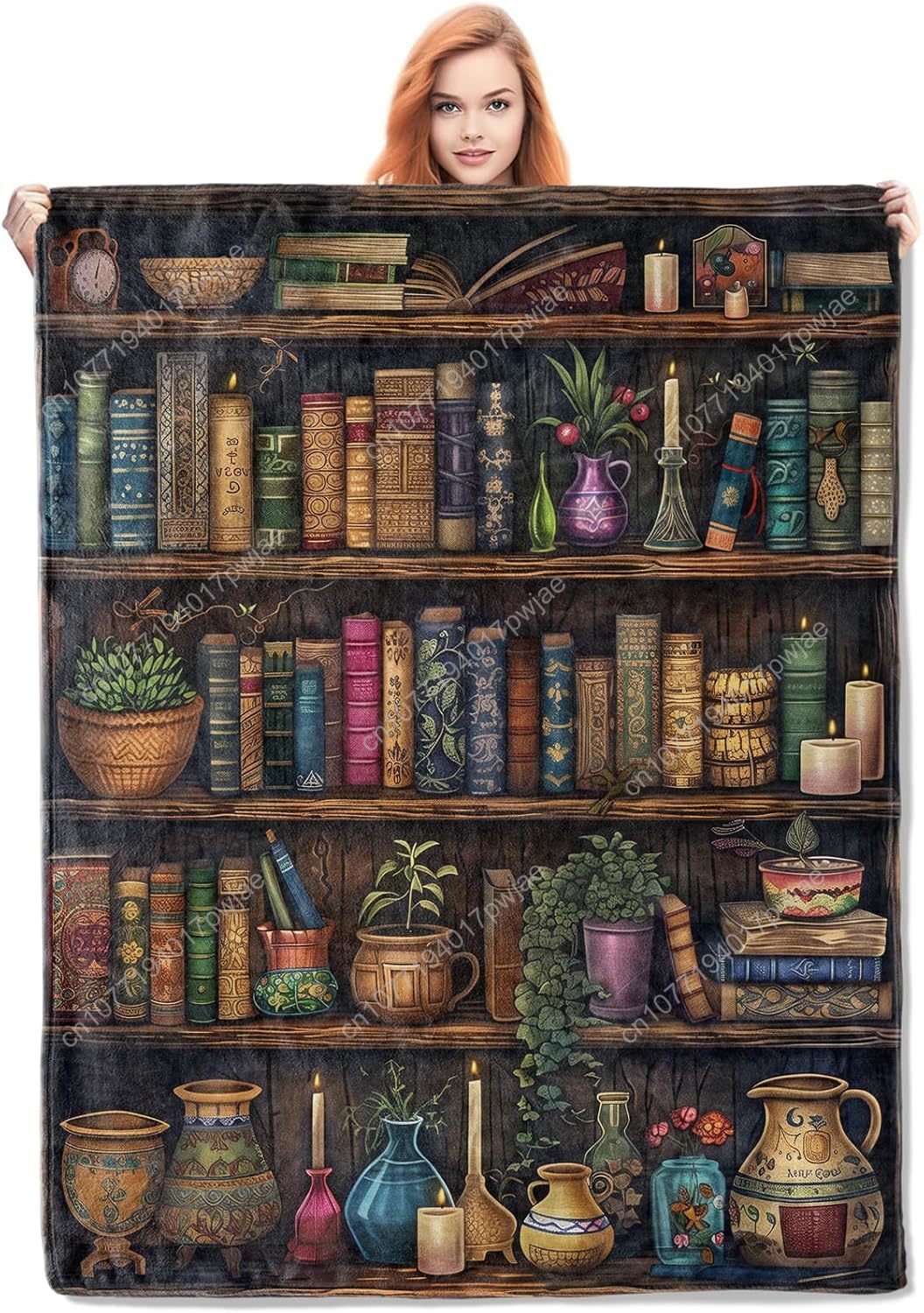 Home Textiles Towel - Cobertor de estante vintage para leitura,