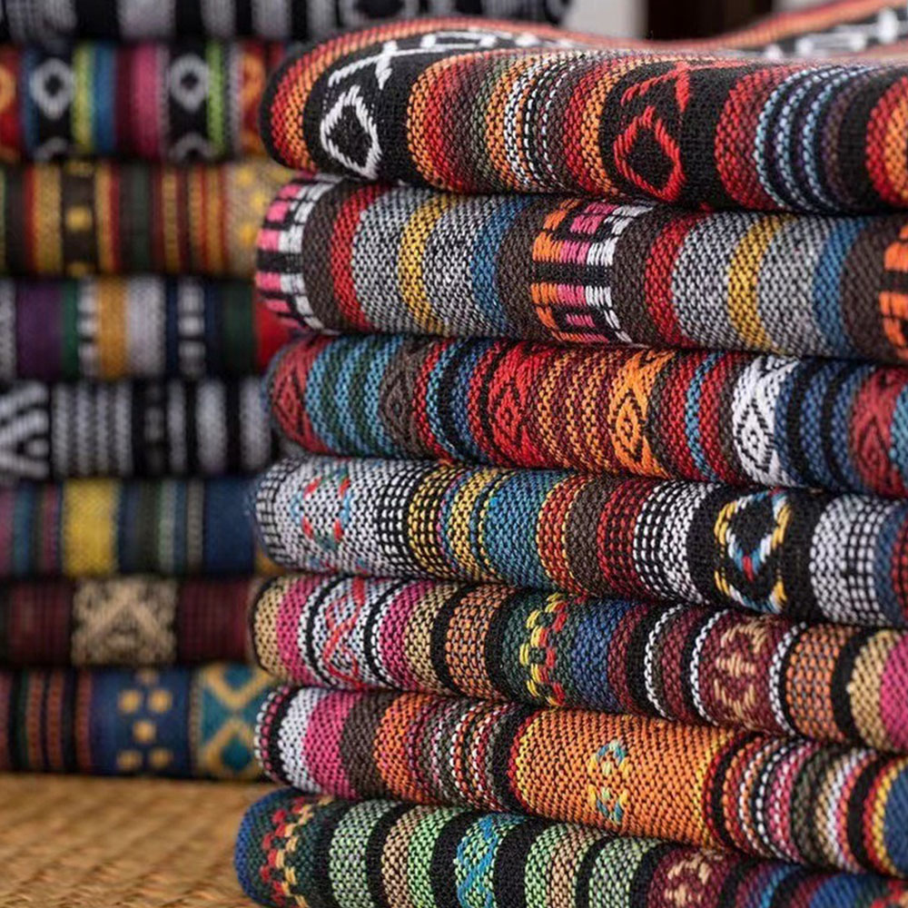 Linum Home Textiles - Saco étnico cortina de algodão tecido