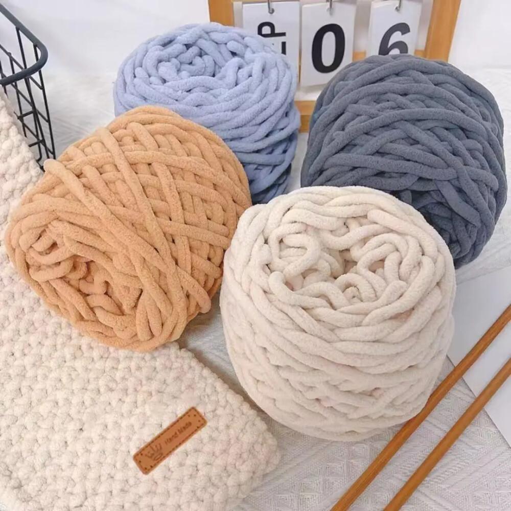 Wool Blanket Herringbone - 1 pçs 100g chenille tricô fio