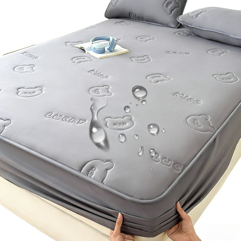 Mattress Pad Topper - Protetor de Colchão Impermeável Ultrassônico Acolchoado