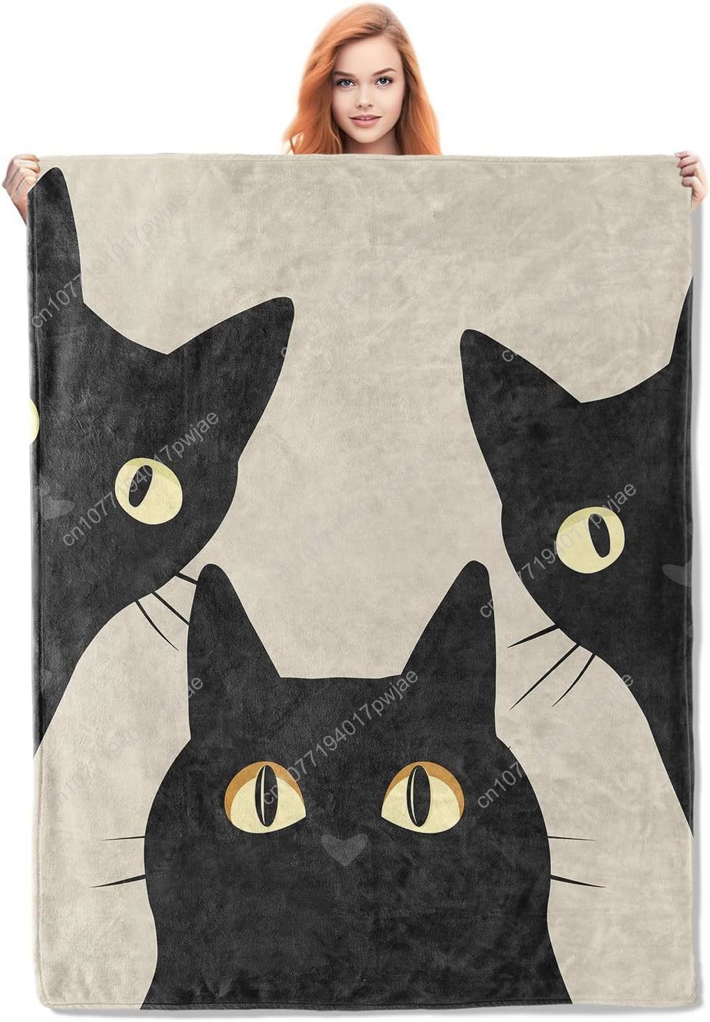 Home Textiles Towel - Cobertor de gato engraçado, presentes para