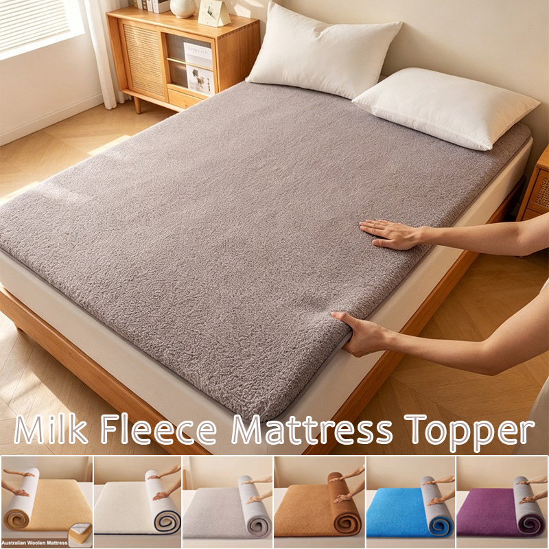 Mattress Pad Topper - Protetor de Colchão Acolchoado de Lã
