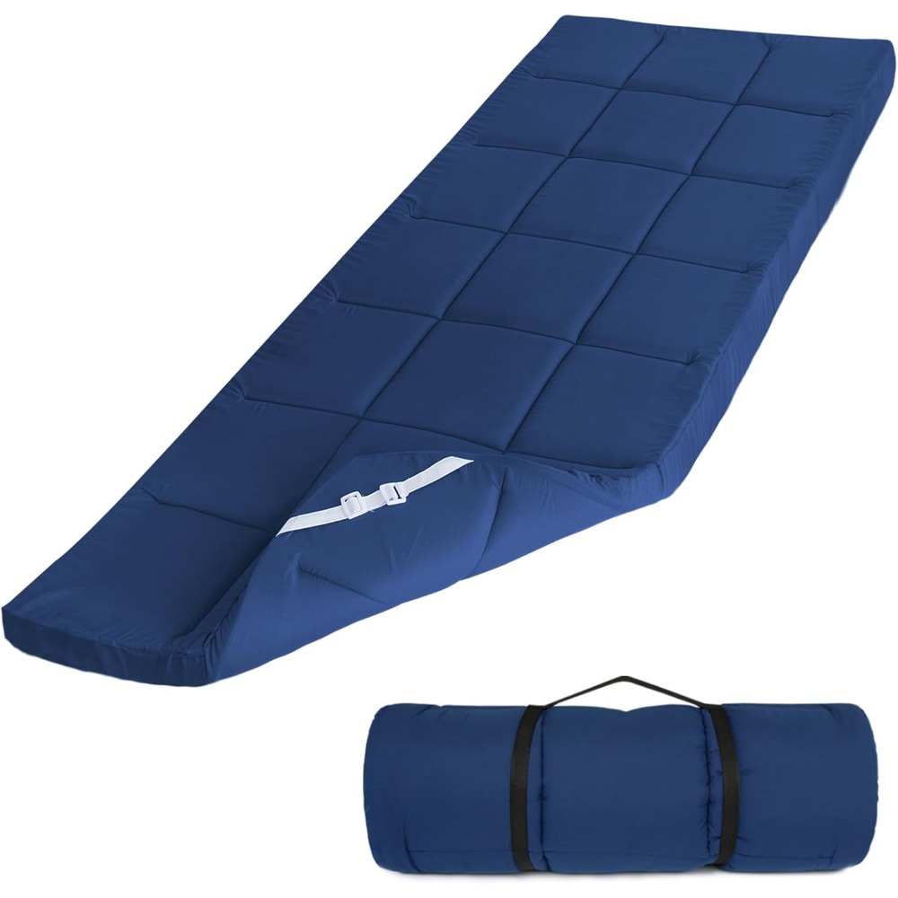 Mattress Pad Topper - Colchão Espesso para Cama de Acampamento,