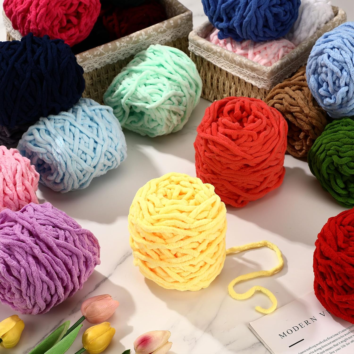 3 Peças 300g Fio de Tricô Chen - Wool Blanket Herringbone avaliação e preço