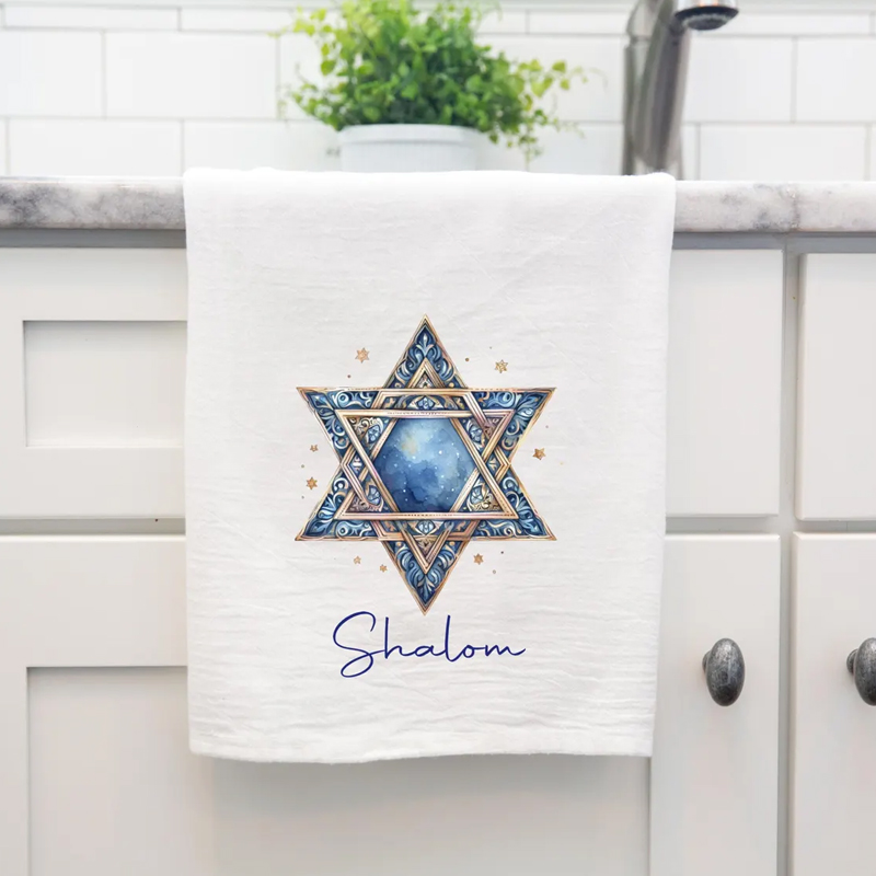 Toalha de cozinha hanukkah: es - Home Textiles Towel avaliação e preço