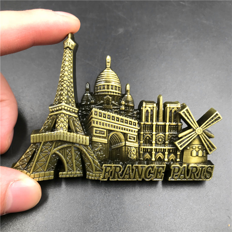 França paris metal 3d ímã boni - Home Textiles France avaliação e preço