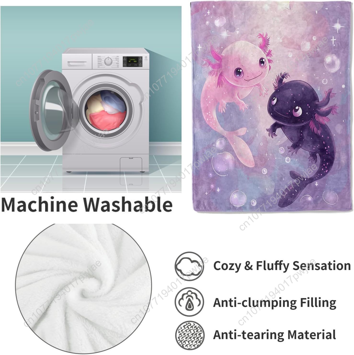 Axolotl cobertor bonito axolot - Home Textiles Towel avaliação e preço