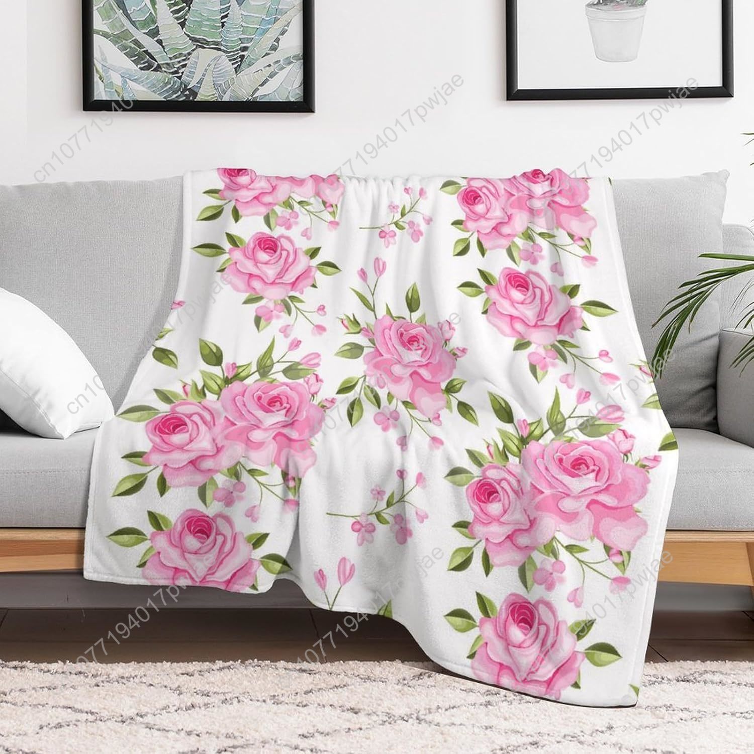 Flor rosa lance cobertor decor - Home Textiles Towel avaliação e preço
