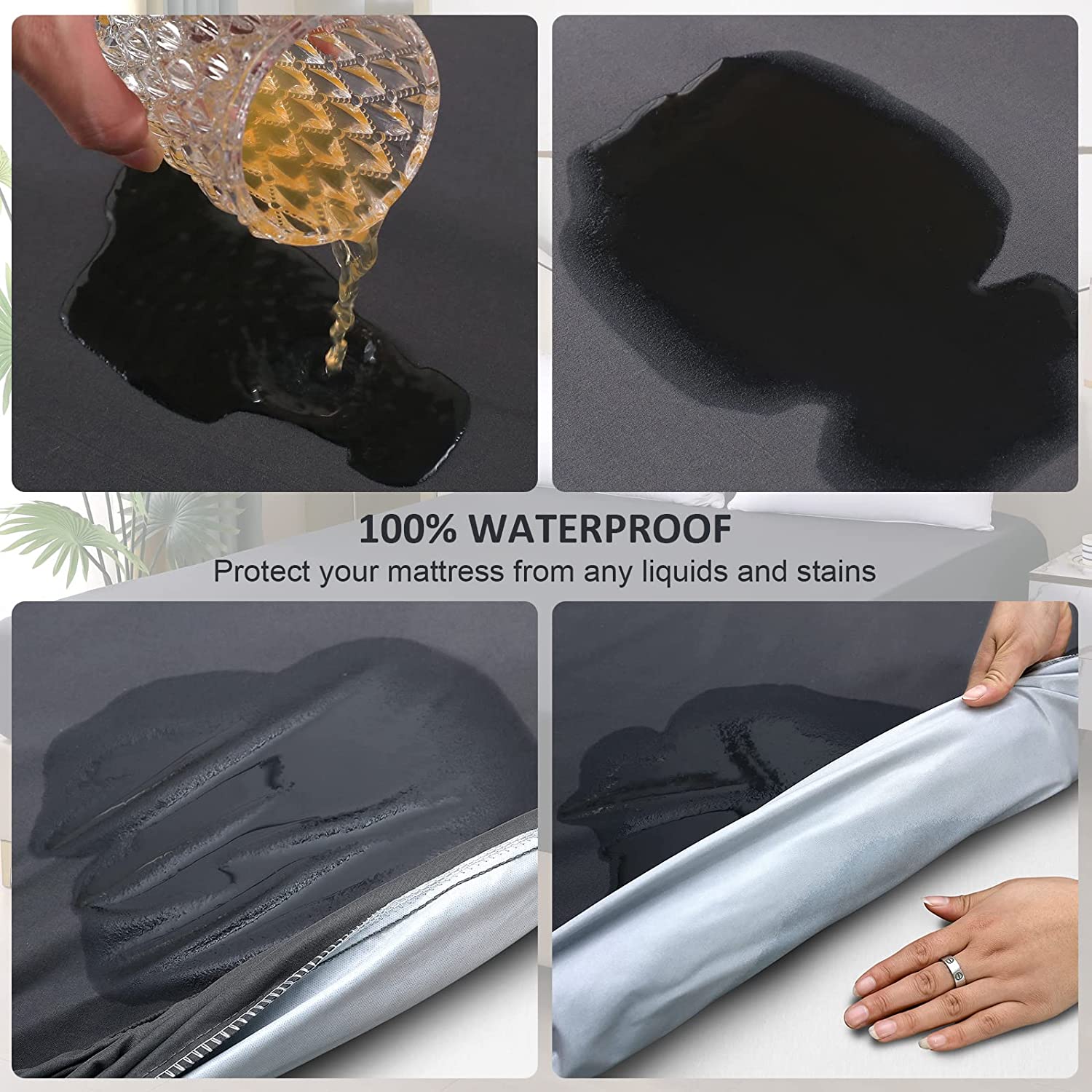 Protetor de colchão sólido cap - Mattress Pad Topper avaliação e preço