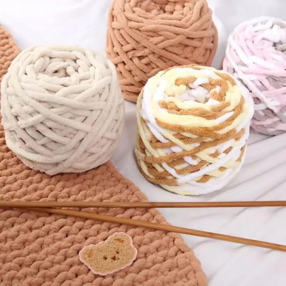 1 pçs 100g chenille tricô fio  - Wool Blanket Herringbone avaliação e preço