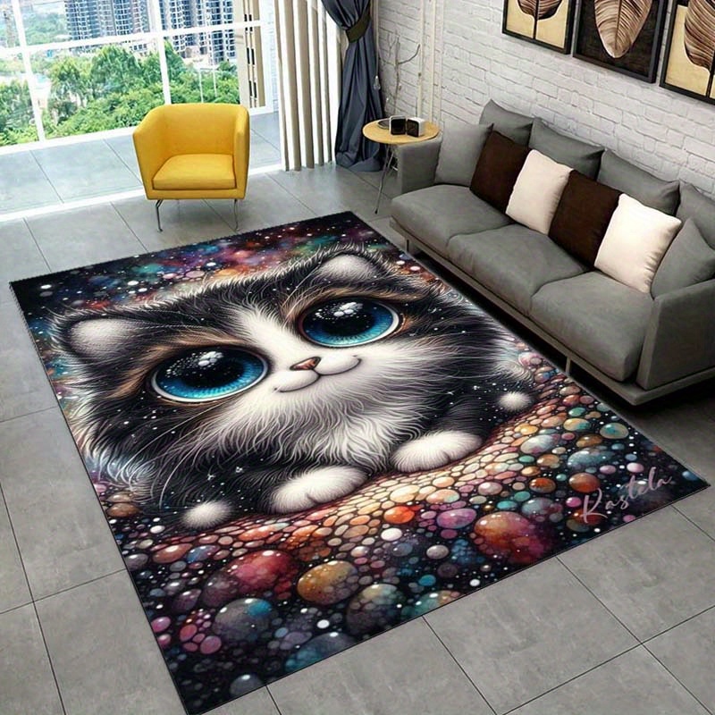 Tapete Galaxy Cat para quartos - Galaxy Home Textiles avaliação e preço