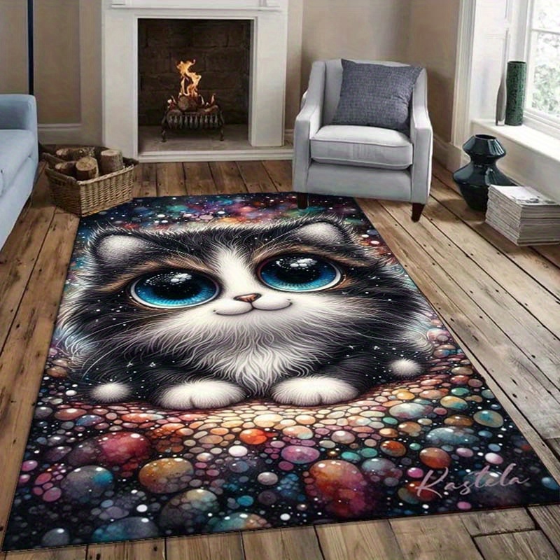 Tapete Galaxy Cat para quartos - Galaxy Home Textiles avaliação e preço