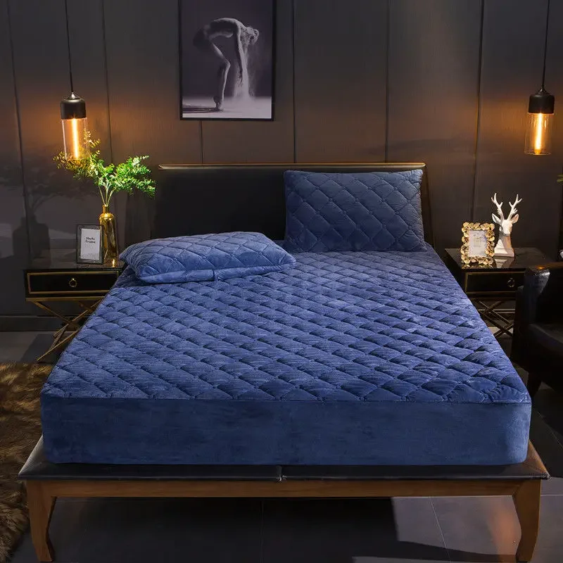 Cristal veludo engrossar acolc - Mattress Pad Topper avaliação e preço