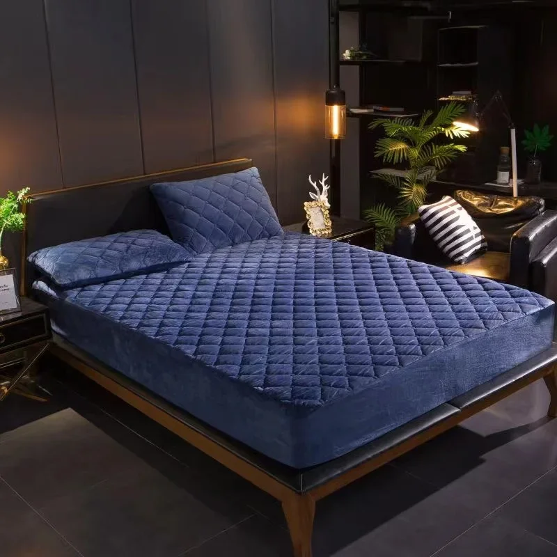 Cristal veludo engrossar acolc - Mattress Pad Topper avaliação e preço