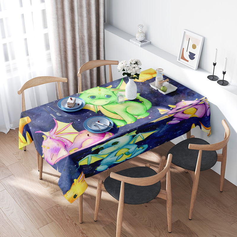 Toalha de mesa de unicórnio ga - Galaxy Home Textiles avaliação e preço