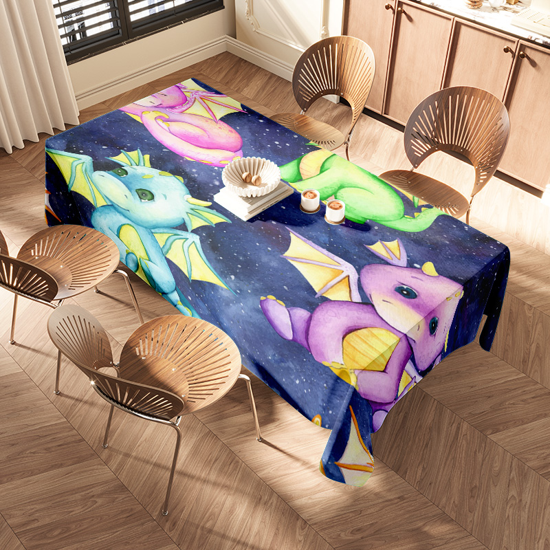 Toalha de mesa de unicórnio ga - Galaxy Home Textiles avaliação e preço