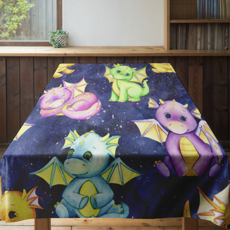 Toalha de mesa de unicórnio ga - Galaxy Home Textiles avaliação e preço
