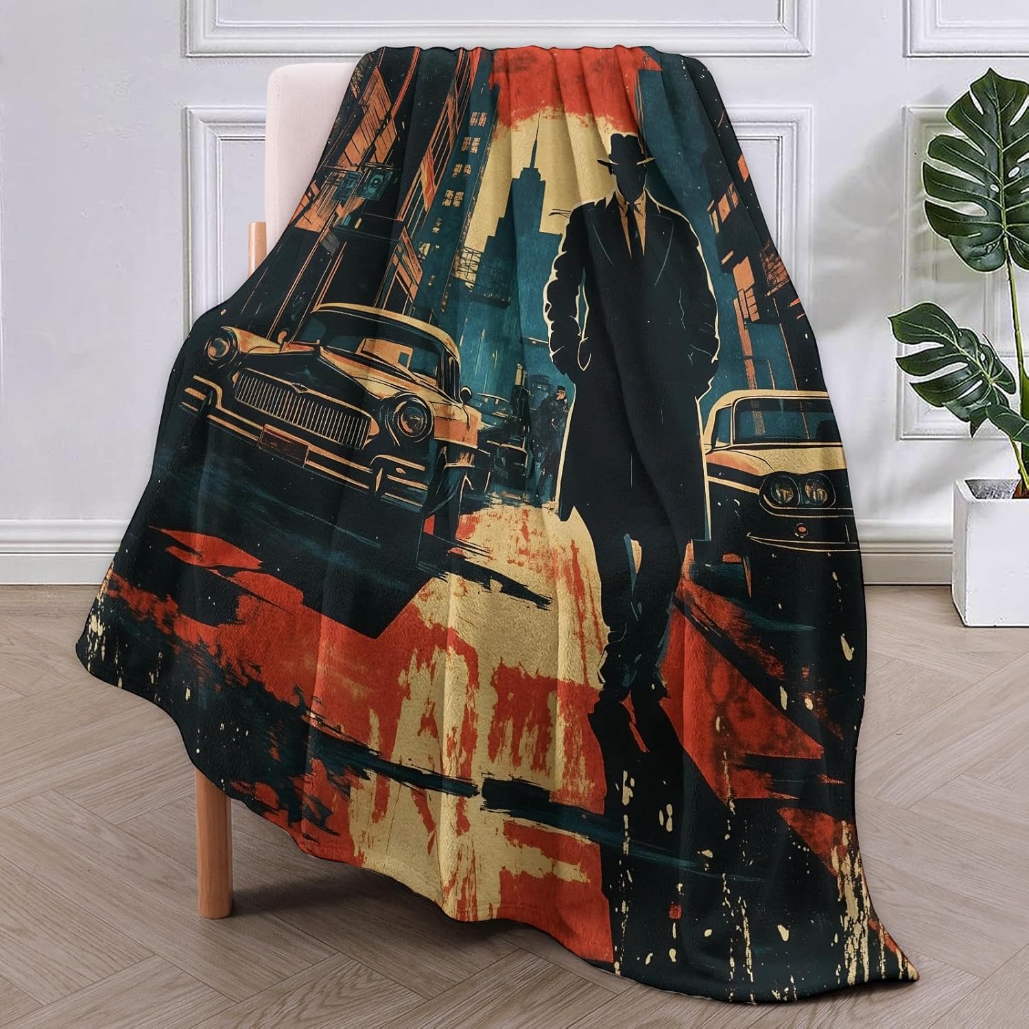 Noir detetive cobertor present - Home Textiles Towel avaliação e preço