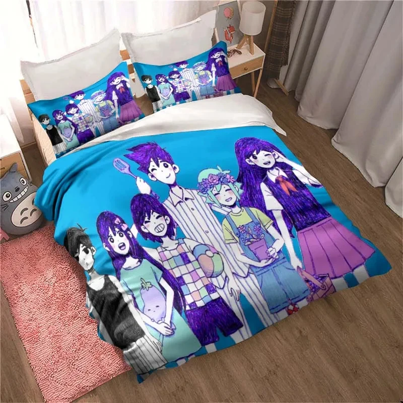 Moda 3d impresso anime omori c - Home Textiles Bedding avaliação e preço