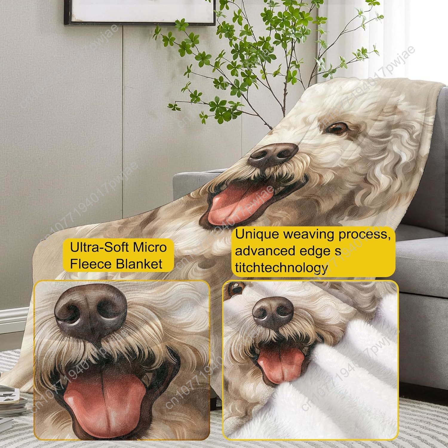 Cobertor de retrato de poodle  - Home Textiles Towel avaliação e preço