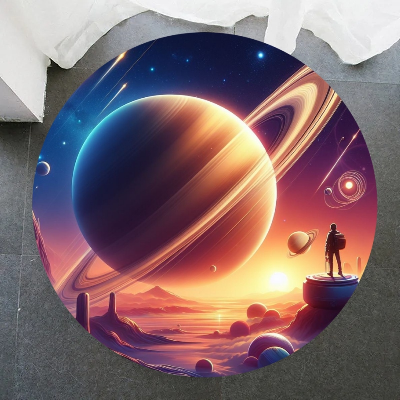 Galáxia redonda tapete univers - Galaxy Home Textiles avaliação e preço