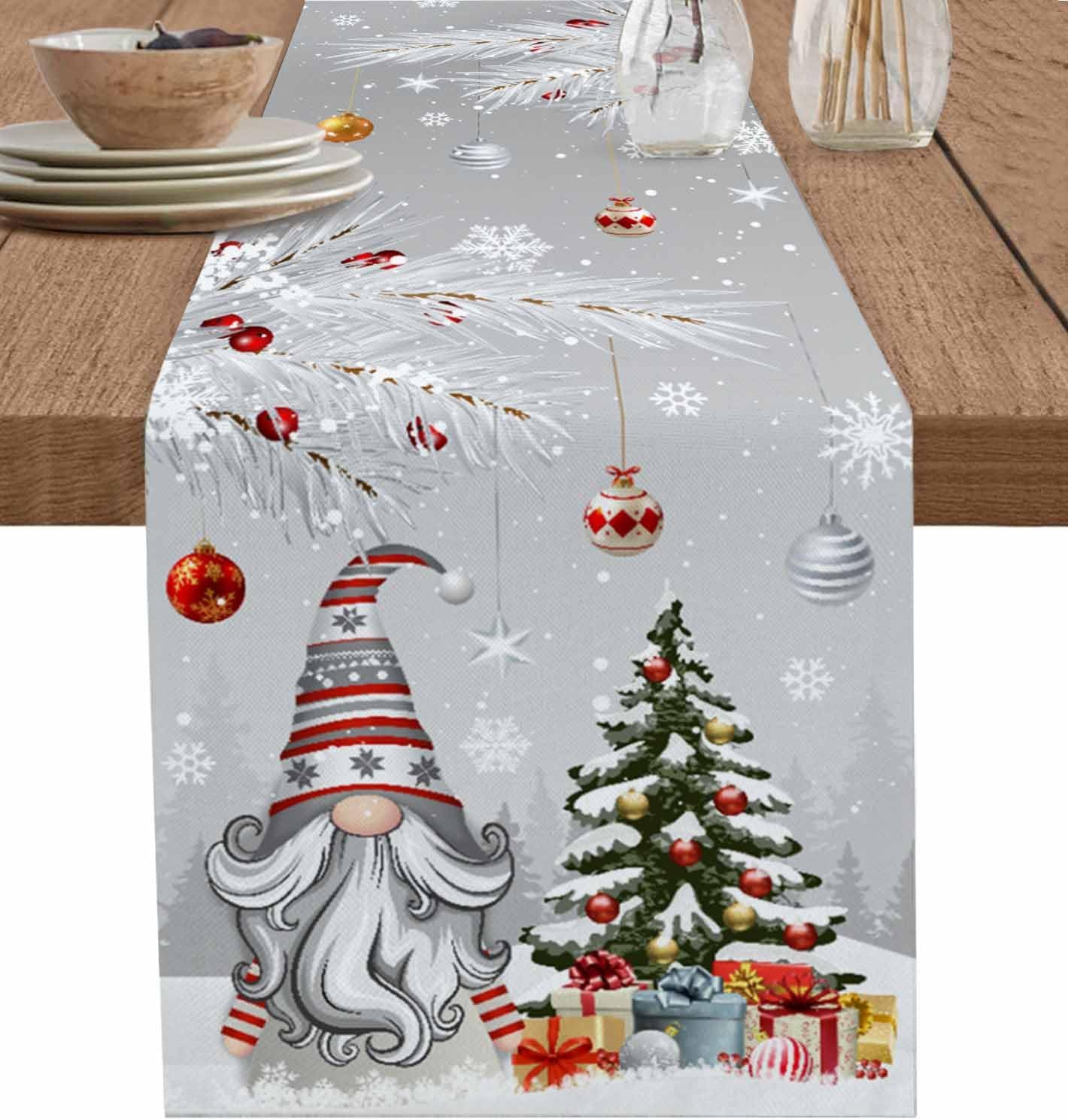 Natal cinza gnomos corredores  - Linum Home Textiles avaliação e preço
